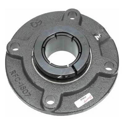 766991 Browning Mounted Cast Iron Flange Cartridge Ball Bearing, Catalog Number: VFCB-232S, 2" (50.8mm) - Straight Bore.