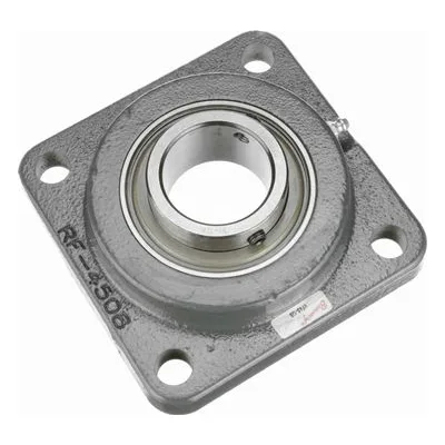 767347 Browning Mounted Cast Iron Four Bolt Flange Ball Bearing, Catalog Number: VF4S-128, 1.75" - Straight Bore.