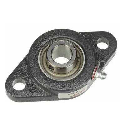 767837 Browning Mounted Cast Iron Two Bolt Flange Ball Bearing, Catalog Number: VF2S-110, 0.625" - Straight Bore.