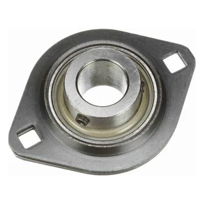 766782 Browning Mounted Stamped Steel Two Bolt Flange Ball Bearing, Catalog Number: SSF2S-114, 0.875" - Straight Bore.