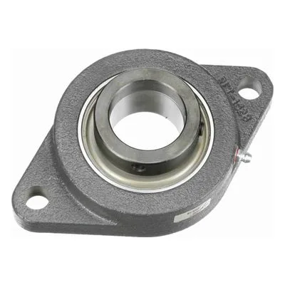 767325 Browning Mounted Cast Iron Two Bolt Flange Ball Bearing, Catalog Number: VF2E-131, 1.938" - Straight Bore.