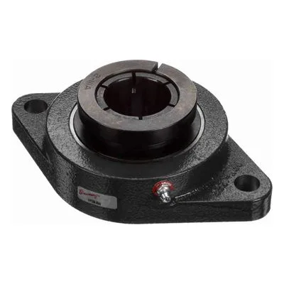 766976 Browning Mounted Cast Iron Two Bolt Flange Ball Bearing, Catalog Number: VF2B-324, 1.5" (38.1mm) - Straight Bore.