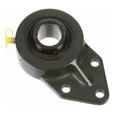 FB-18 Sealmaster 701239 Mounted Cast Iron Three Bolt Flange Bracket Ball Bearing 1.125" Straight Bore, by Regal Rexnord