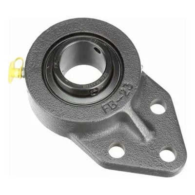 FB-23 Sealmaster 701245 Mounted Cast Iron Three Bolt Flange Bracket Ball Bearing 1.4375" Straight Bore, by Regal Rexnord