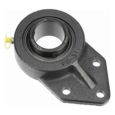 FB-31 Sealmaster 701253 Mounted Cast Iron Three Bolt Flange Bracket Ball Bearing 1.9375" Straight Bore, by Regal Rexnord
