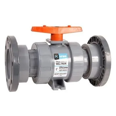 Hayward Flow Control TB2300F, 3" CPVC True Union Ball Valve w/FPM o-rings; flanged end connections