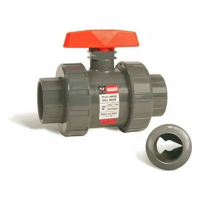 Hayward Flow Control CV1050FE, 1/2" PVC Profile2 Control Ball Valve w/EPDM o-rings; flanged end connections