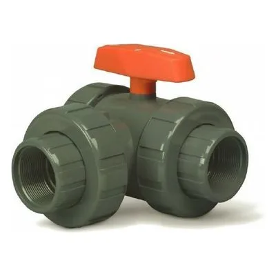Hayward Flow Control LA2300SE, 3" CPVC 3-Way Lateral True Union Ball Valves w/EPDM o-rings; socket end connections