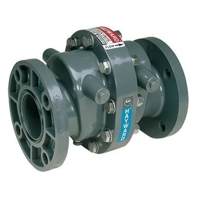 Hayward Flow Control SW4400V, 4" GFPP Swing Check Valve w/FPM seals; flanged end connections