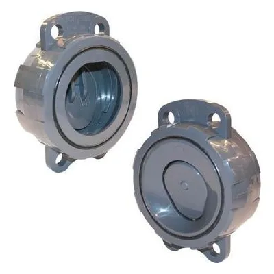 Hayward Flow Control WCV2800VS, 8" CPVC Wafer Full Pattern Check Valve w/SS spring; FPM o-ring