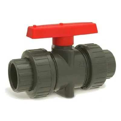 Hayward Flow Control TBB3040FPFG, 4" PP True Union Ball Valve w/FPM o-rings; flanged end connections