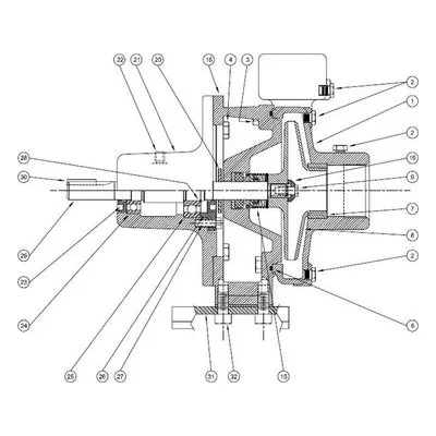 Burks Series GNA5-1-1/4 & GNA6-1-1/4 Parts Diagram