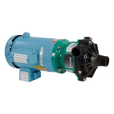 Hayward Flow Control 1M033TVT11 Horizontal PP Magnetic Drive Pump RC03 1/3 HP 115V 1 PH, Fiberglass Reinforced