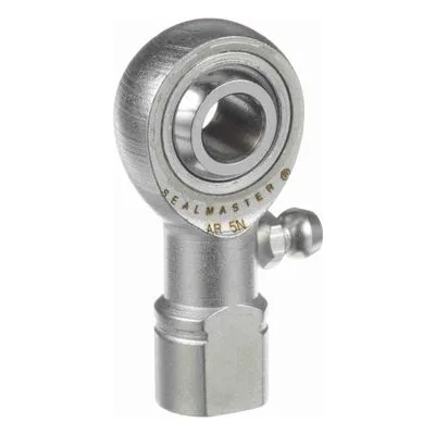 AR 5N Sealmaster 1450501000 Female Rod End Bearing, 3-Piece Greaseable Carbon Steel Race, 0.3125" Bore, by Regal Rexnord