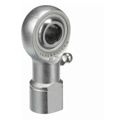 AR 7N Sealmaster 1450701000 Female Rod End Bearing, 3-Piece Greaseable Carbon Steel Race, 0.4375" Bore, by Regal Rexnord