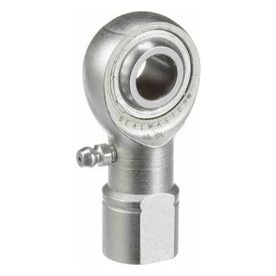 AR 8N Sealmaster 1450801000 Female Rod End Bearing, Three-Piece Greaseable Carbon Steel Race, 0.5" Bore, by Regal Rexnord