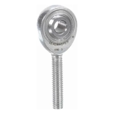 ARE 3 Sealmaster 1440300000 Male Rod End Bearing, Three-Piece Rod End Carbon Steel Race, 0.1875" Bore, by Regal Rexnord.