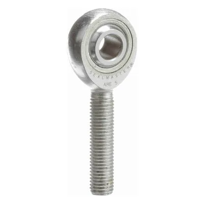 ARE 5 Sealmaster 1440500000 Male Rod End Bearing, Three-Piece Rod End Carbon Steel Race, 0.3125" Bore, by Regal Rexnord.