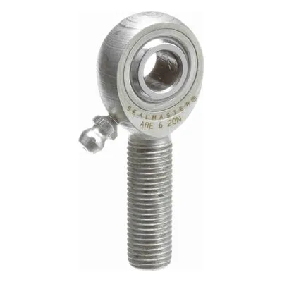 ARE 6 20N Sealmaster 1440603000 Male Rod End Bearing, 3-Piece Greaseable Carbon Steel Race, 0.375" Bore, by Regal Rexnord