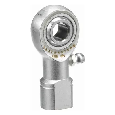 ARE 6N Sealmaster 1440601000 Male Rod End Bearing, 3-Piece Greaseable Carbon Steel Race, 0.375" Bore, by Regal Rexnord