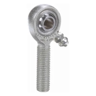 AREL 4 20N Sealmaster 1540403000 Male Rod End Bearing, 3-Piece Greaseable Carbon Steel Race, 0.25" Bore, by Regal Rexnord