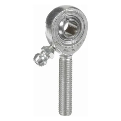 AREL 4N Sealmaster 1540401000 Male Rod End Bearing, 3-Piece Greaseable Carbon Steel Race, 0.25" Bore, by Regal Rexnord