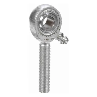 AREL 5N Sealmaster 1540501000 Male Rod End Bearing, 3-Piece Greaseable Carbon Steel Race, 0.3125" Bore, by Regal Rexnord