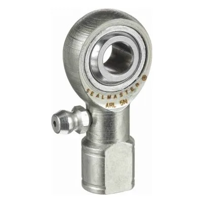 ARL 5N Sealmaster 1550501000 Female Rod End Bearing, 3-Piece Greaseable Carbon Steel Race, 0.3125" Bore, by Regal Rexnord