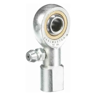 TF 4N Sealmaster 1430401000 Female Rod End Bearing, Three-Piece Greaseable Bronze Race, 0.25" Bore, by Regal Rexnord.