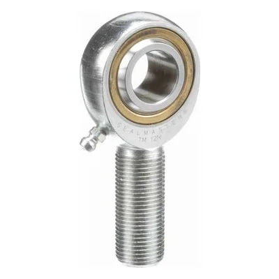 TM 12N Sealmaster 1421201000 Male Rod End Bearing, Three-Piece Greaseable Bronze Race, 0.75" Bore, by Regal Rexnord.