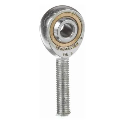 TML 3 Sealmaster 1520300000 Male Rod End Bearing, Three-Piece Rod End Bronze Race, 0.1875" Bore, by Regal Rexnord.