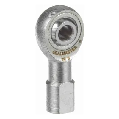 TR 3 Sealmaster 1410300000 Female Rod End Bearing, 3-Piece Greaseable Carbon Steel Race, 0.1875" Bore, by Regal Rexnord