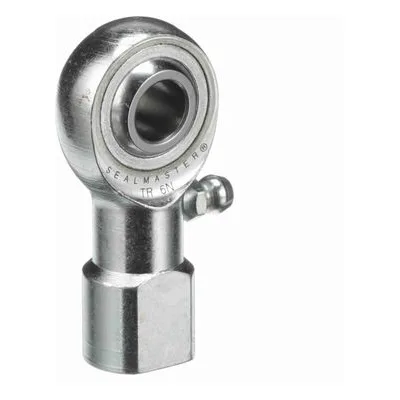 TR 6N Sealmaster 1410601000 Female Rod End Bearing, 3-Piece Greaseable Carbon Steel Race, 0.375" Bore, by Regal Rexnord