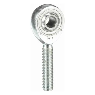 TRE 4 Sealmaster 1400400000 Male Rod End Bearing, Three-Piece Greaseable Carbon Steel Race, 0.25" Bore, by Regal Rexnord.