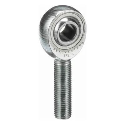 TRE 6 Sealmaster 1400600000 Male Rod End Bearing, Three-Piece Greaseable Carbon Steel Race, 0.375" Bore, by Regal Rexnord