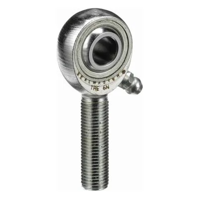 TRE 6N Sealmaster 1400601000 Male Rod End Bearing, 3-Piece Greaseable Carbon Steel Race, 0.375" Bore, by Regal Rexnord