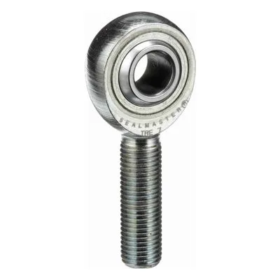 TRE 7 Sealmaster 1400700000 Male Rod End Bearing, 3-Piece Greaseable Carbon Steel Race, 0.4375" Bore, by Regal Rexnord