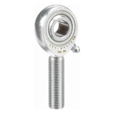 TRE 8N Sealmaster 1400801000 Male Rod End Bearing, Three-Piece Greaseable Carbon Steel Race, 0.5" Bore, by Regal Rexnord.
