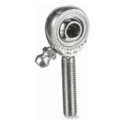 TREL 4N Sealmaster 1500401000 Male Rod End Bearing, 3-Piece Greaseable Carbon Steel Race, 0.25" Bore, by Regal Rexnord