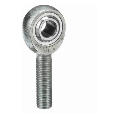 TREL 6 Sealmaster 1500600000 Male Rod End Bearing, 3-Piece Greaseable Carbon Steel Race, 0.375" Bore, by Regal Rexnord