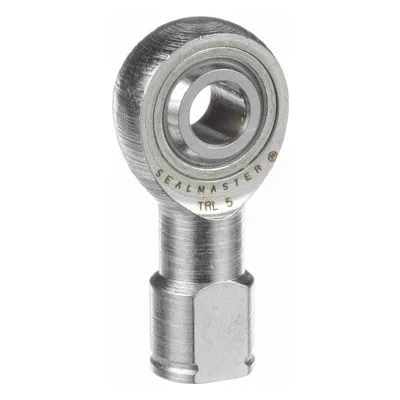 TRL 5 Sealmaster 1510500000 Female Rod End Bearing, 3-Piece Greaseable Carbon Steel Race, 0.3125" Bore, by Regal Rexnord