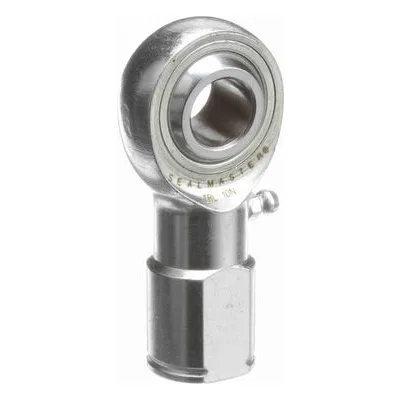 TRL 6YN Sealmaster 1510609000 Female Rod End Bearing, 3-Piece Greaseable with Y Stud Carbon Steel Race, 0.375" Bore by Regal Rexnord