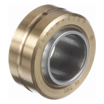 SBG 10 Sealmaster 1801000000 Plain Spherical Bearing - Two Piece Bronze Race, 0.625" Bore, by Regal Rexnord.