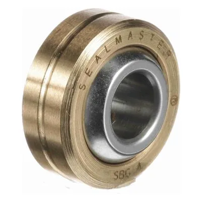 SBG 4 Sealmaster 1800400000 Plain Spherical Bearing - Two Piece Bronze Race, 0.25" Bore, by Regal Rexnord.