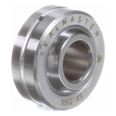 SBG 4S Sealmaster 1800401000 Plain Spherical Bearing - Two Piece Heat-Treated Steel Race, 0.25" Bore, by Regal Rexnord.