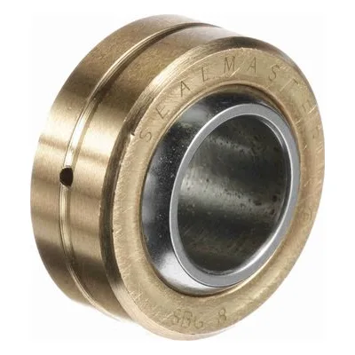 SBG 8 Sealmaster 1800800000 Plain Spherical Bearing - Two Piece Bronze Race, 0.5" Bore, by Regal Rexnord.