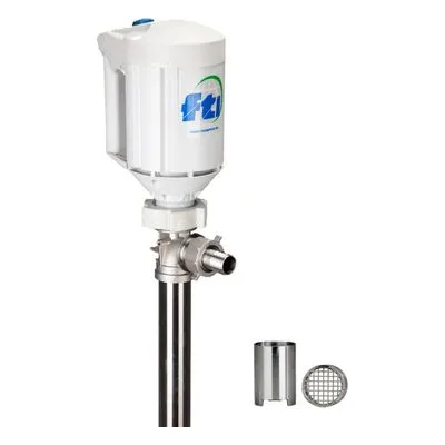 Finish Thompson SFS72-MT-M3V SFS Series Stainless Steel Drum Pump & Motor High Flow Impeller, FTI DSFS059 & 106655.