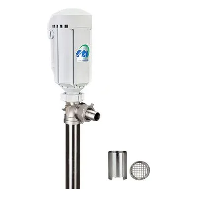 Finish Thompson SFS72-MT-M3T SFS Series Stainless Steel Drum Pump & Motor High Flow Impeller, FTI DSFS059 & 110014.