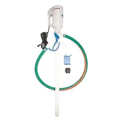 Finish Thompson DPFV034 High Volume Drum Pump Kit for Extremely Corrosive Liquids, FTI PFV-40 Pump & M3TV Motor.