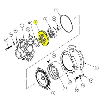 Finish Thompson A101983-3 Pump Repair Spare Part Impeller with Thrust Ring